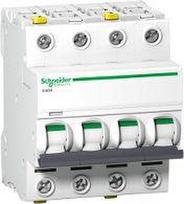 „Schneider Electric“ grandinės pertraukiklis iC60H 4P 50A C kreivė (A9F07450)