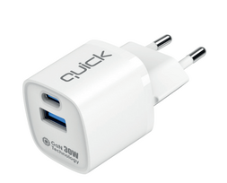 Quick QG-322 GaN Charger USB-C / USB 30W