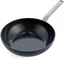 Green Pan Žalias Pan GreenPan Evolution Wok keptuvė 28 cm, juoda