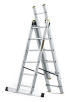 Profesionalios daugiafunkcės aliumininės kopėčios 3x6 DRABEST PRO, 150 kg