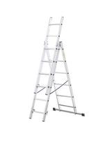 Daugiafunkcės pramoninės aliumininės kopėčios 3x6 HOME, 150 kg DRABEST