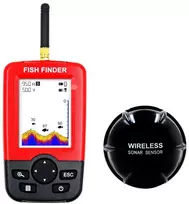 Echolotas su gylio ir vandens temperatūros matavimais Fish Finder AT831