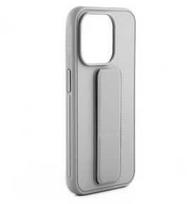 iLike Tylny pokrowiec Apple iPhone 15 Plus Silikoninis dėklas with stand Sidabrinis