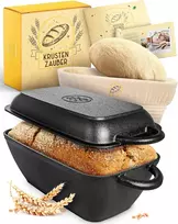 KRUSTENZAUBER ketaus ovalus kepimo puodas su dangčiu, 28 cm, 3,6 l talpa, orkaitei ir indukcijai, KRZ 4