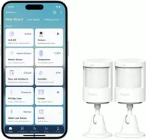 Aqara judesio jutiklių rinkinys, Zigbee 3.0, judesio aptikimo kampas 170°, baterija iki 5 metų, MS-T05E