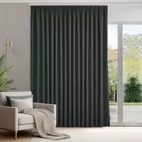 Deconovo užtemdančioji užuolaida termiškai izoliuota, 280 × 175 cm, tamsiai pilka, poliesteris