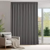 Deconovo šviesiai pilka užtemdanti užuolaida, 280 × 175 cm, poliesteris, termiškai izoliuota, 1 vnt.