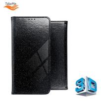 TakeMe 3D-Crystal Shine Magnetic Fix Book Dėklas, skirtas Samsung Galaxy A32 (A326) 5G Juodas