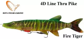 Guminukas Savage Gear 4D Line Thru Pike Fire Tiger