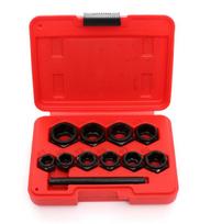 Pažeistų veržlių atsukėjų rinkinys (10vnt)(9-19mm) KD10269