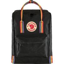 Fjällräven Kånken Rainbow kuprinė Juoda, Multi spalvos Vinilonas