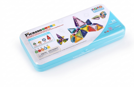 Magnetinis konstruktorius Picasso Tiles Mini Pencil Case PN11, 26 vnt., įvairių spalvų
