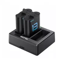 TELESIN S0-ECB-07-TGP Charger + 2 Batteries for GoPro HERO 13