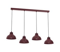 Pakabinama liustra ant laido SVEN 4xE27/15W/230V, bordo spalvos