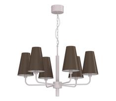 Pakabinamas šviestuvas ant grandinės TORTOLA 6xE14/15W/230V ruda/kreminė