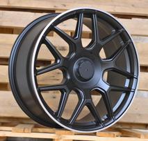 PRORACING B5318 Black Half Matt+polished Lip (BLHMPL) R20 5x130.00 ET35 CB84.10 J9.5