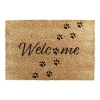 Iš kokoso pluošto grindų kilimėlis 60x90 cm Welcome Paws – Artsy Doormats