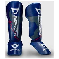 Ringhorns Charger by Venum Shin Guards - Navy Blue/Red