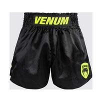 Venum Classic Evo Muay Thai šortai - juodi/neoniniai geltoni