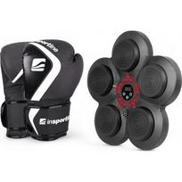 Sieninis elektroninis smūgiavimo taikinys inSPORTline Smartpunch + bokso pirštinės inSPORTline Shormag - Black