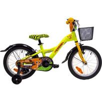 4KIDS Lion 16" // 1G, dydis 10" (25.5 cm), V-Brake ir Kojinis stabdžiai, aliuminis (geltona)