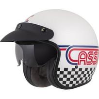 Motociklininko šalmas Cassida Oxygen Rondo 2.0 Pearl White/Red/Blue/Black