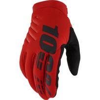 Vyriškos dviračių/motokroso pirštinės 100% Brisker Red
