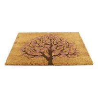 Iš kokoso pluošto grindų kilimėlis 60x90 cm Blossom Tree of Life – Artsy Doormats