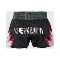Venum Inferno Muay Thai šortai - Giliai juodi / chaki