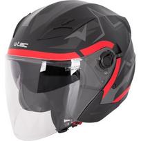 Atviras šalmas W-TEC "Barcela Vermella - Black-Grey-Red