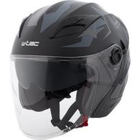 Atviras šalmas W-TEC "Barcela Vermella - Black-Grey