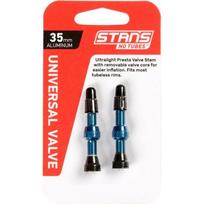 Ventiliai Stan's NoTubes bekamerinėms padangoms 35mm (mėlyni)
