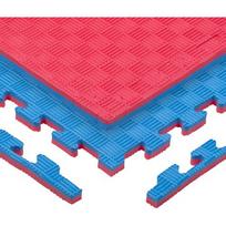 Tatami dėlionės kilimėlis inSPORTline Sazegul 100 x 100 x 2 cm - červeno-modrá, vzor 5 proužků