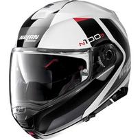 Motorcycle Helmet Nolan N100-5 Hilltop N-Com P/J - Metal White
