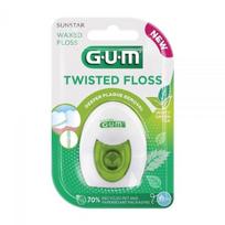 G.U.M tarpdančių siūlas TWISTED FLOSS, pintas, vaškuotas, 30 m.