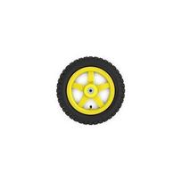 Wheel yellow 12.5x2.25-8 all terrain
