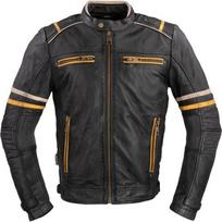 Vyriška odinė motociklininko striukė W-TEC Traction - Black