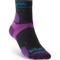 Kojinės Bridgedale TrailRun Merino, violetinės/juodos - 260