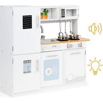 Medinė vaikiška virtuvėlė su puodais Eco Toys