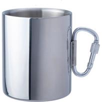 Sulankstomas nerūdijančio plieno puodelis BasicNature Space Safer Thermo, 0.34L