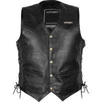 Motociklininko liemenė W-Tec Rockridge, odinė - Black