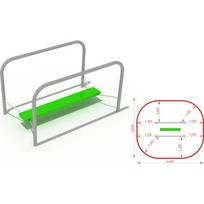 Metalinės lygiagretės su tilteliu modelis CM-0027/1