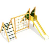 Medinė vaikų žaidimų aikštelė modelis 0601