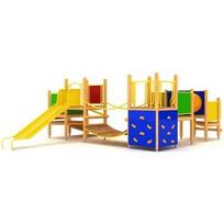 Medinė vaikų žaidimų aikštelė modelis 0402B