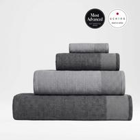 ZEN Gauze & Pile kilpinis rankšluostis su anglimi - 60x100cm / Dark Gray