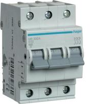 Automatinis jungiklis Hager MB332A (3P, 32A, B, 6kA)