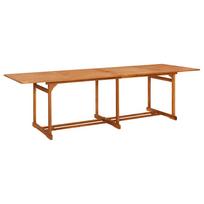 Sodo valgomojo stalas, 280x90x75 cm, akacijos medienos masyvas