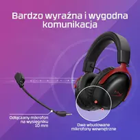 „HyperX Cloud III Wireless“ ausinės, raudonos (A59Z0AA)
