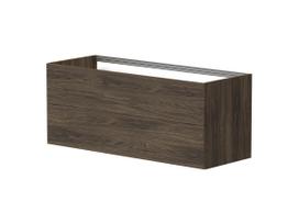 Vonios spintelė Kame Gama 120cm 2 stalčiai (paspaudus atidaryti), Po stalviršiu, Be kriauklės, Rudas ąžuolas BUC/12-3DR/20-PO