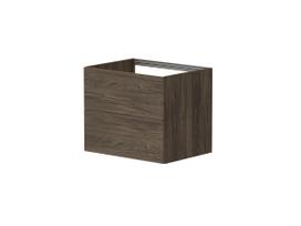 Vonios spintelė Kame Gama 60cm 2 stalčiai (paspaudus atidaryti), Po stalviršiu, Be kriauklės, Rudas ąžuolas BUC/6-3DR/20-PO